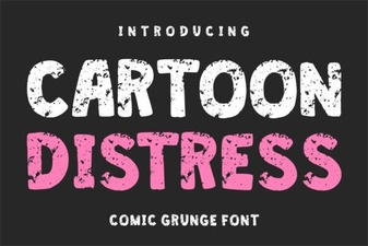 Capture Emotions with Cartoon Distress Fonts