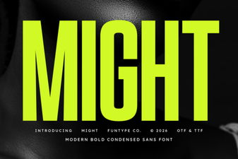 Craft Projects with Might Font Bold Inspiration