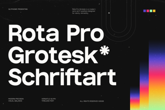 Rota Pro Grotesk Font: Creative Typography Projects