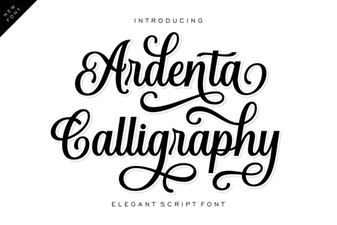 Craft with Ardenta Calligraphy Font Style