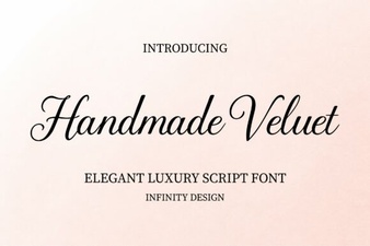 Craft Projects with a Handmade Velvet Font